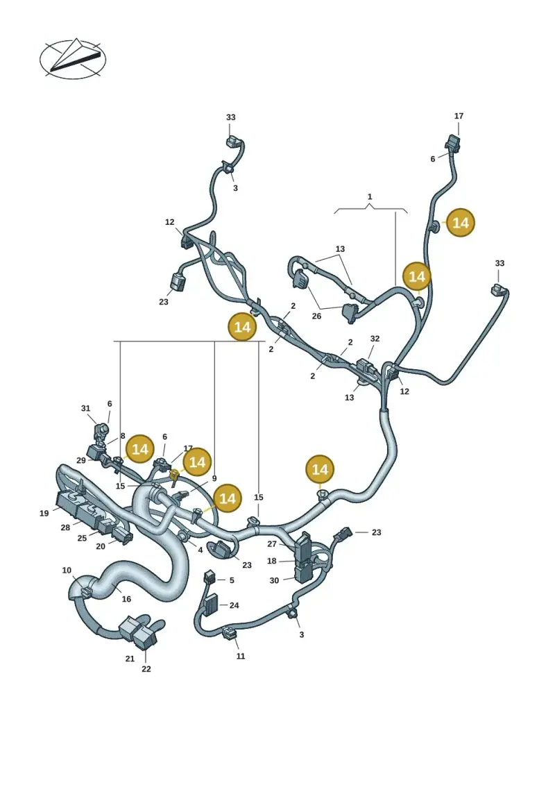 3C8971850 — Volkswagen Multivan (2021-) diagram 7t0972250, position 14