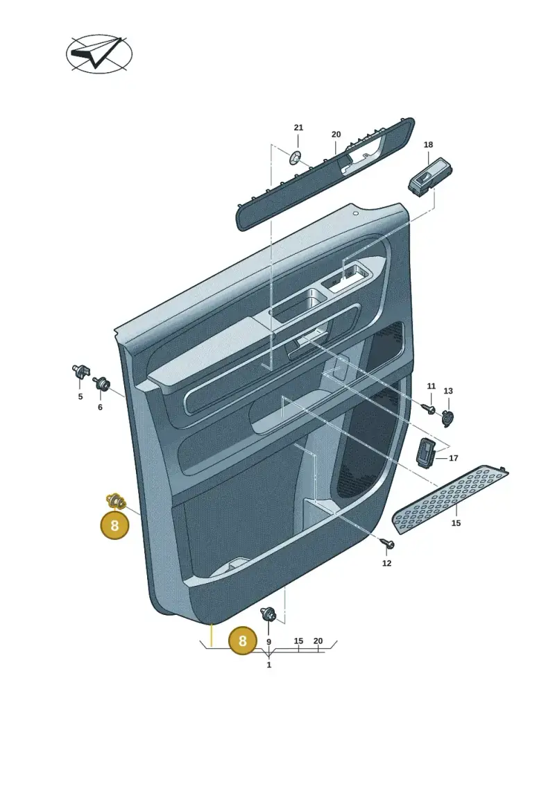 3CN868243 — Volkswagen ID.Buzz (2022-) diagram 15a867000, position 8