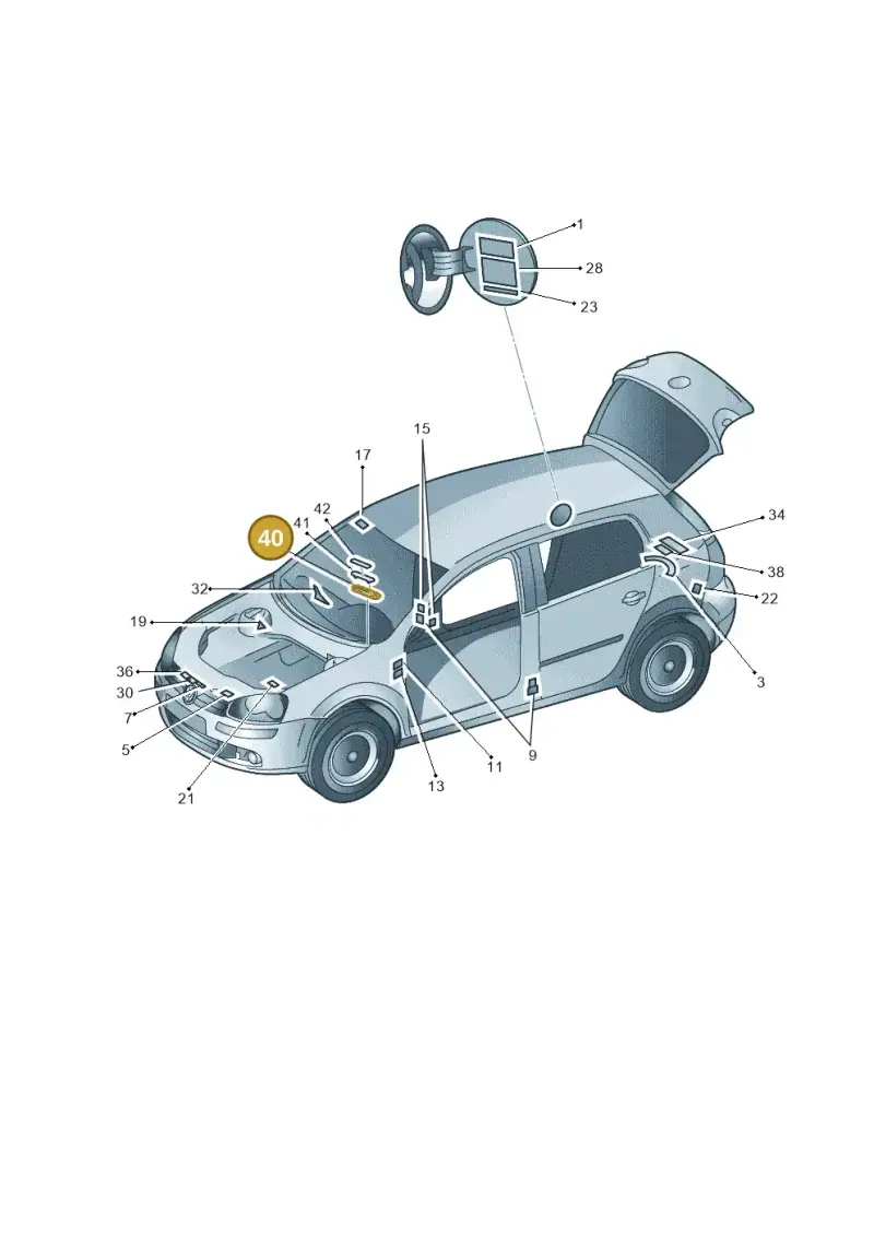 3D0000289 — Volkswagen Golf Plus (2011-2014) diagram 650010000, position 40