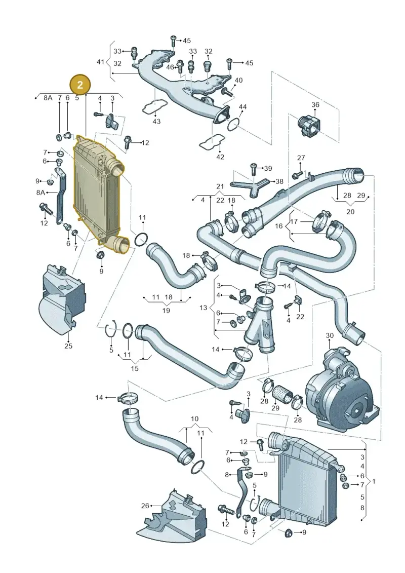 3D0145788 — Volkswagen Phaeton 4motion (2010-2016) diagram 710145800, position 2