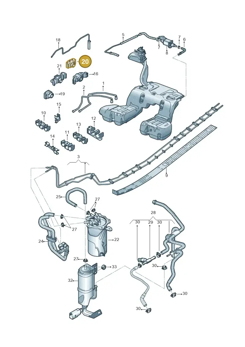3D0201449E — Volkswagen PHAETON                08> (2007-) diagram 631201250, position 20