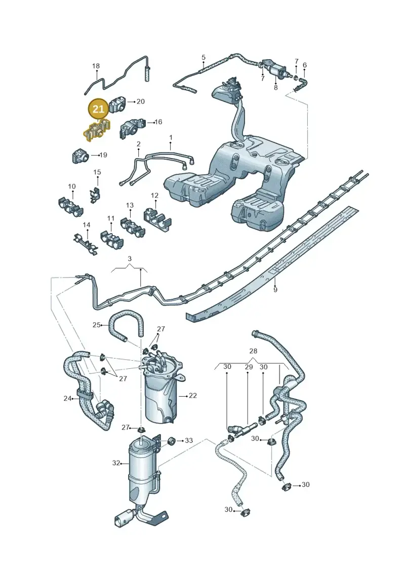 3D0201449F — Volkswagen PHAETON                08> (2007-) diagram 631201250, position 21
