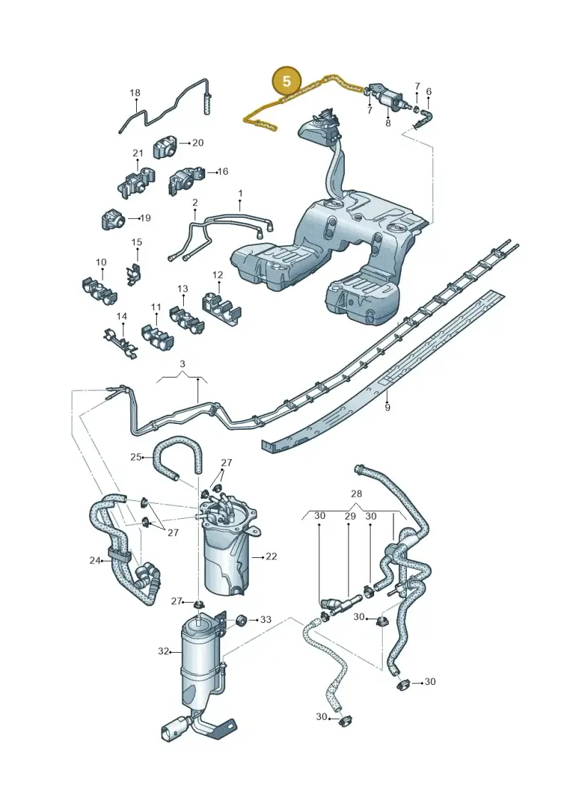 3D0201901P — Volkswagen PHAETON                08> (2007-) diagram 631201250, position 5