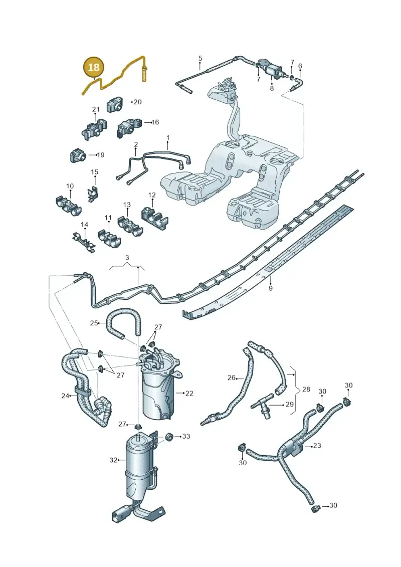 3D0201901S — Volkswagen Phaeton 4motion (2008-2010) diagram 667201250, position 18