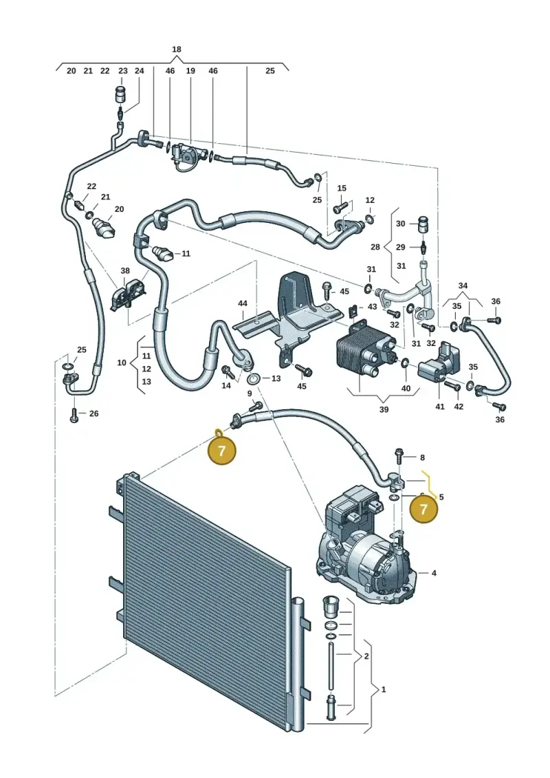 3D0260749C — Volkswagen ID.7 Limousine Pro (2023-) diagram 10a260401, position 7