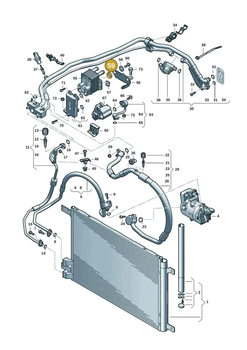 3D0422095 — Volkswagen Passat estate (2023-) diagram 596260702, position 59