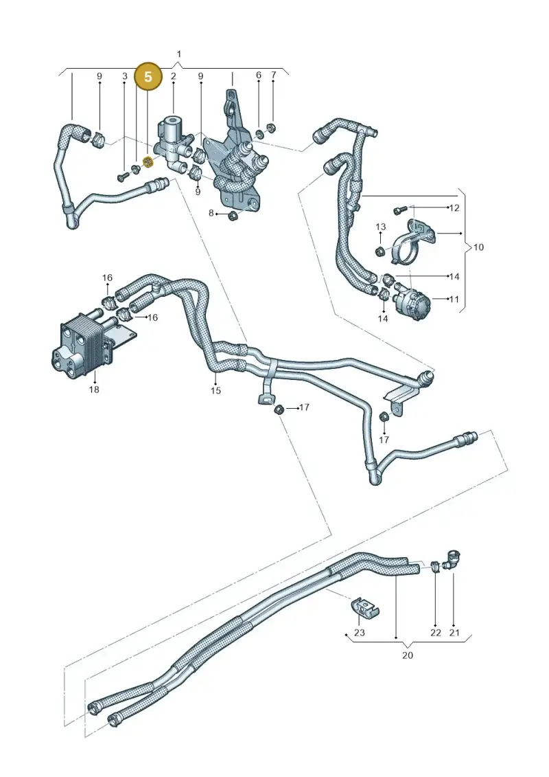 3D0422095 — Volkswagen Passat estate (2023-) diagram 746819950, position 5