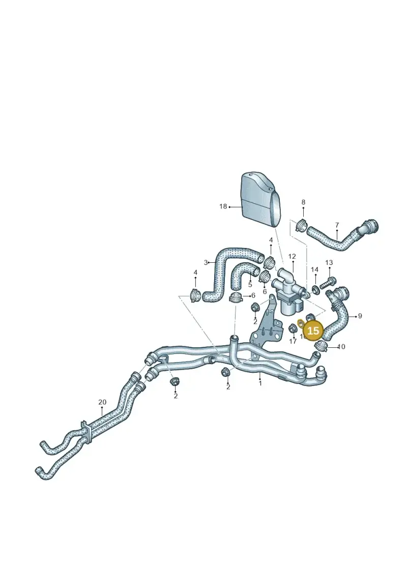 3D0422095 — Volkswagen Caddy Maxi Kombi (2020-2024) diagram 869819800, position 15