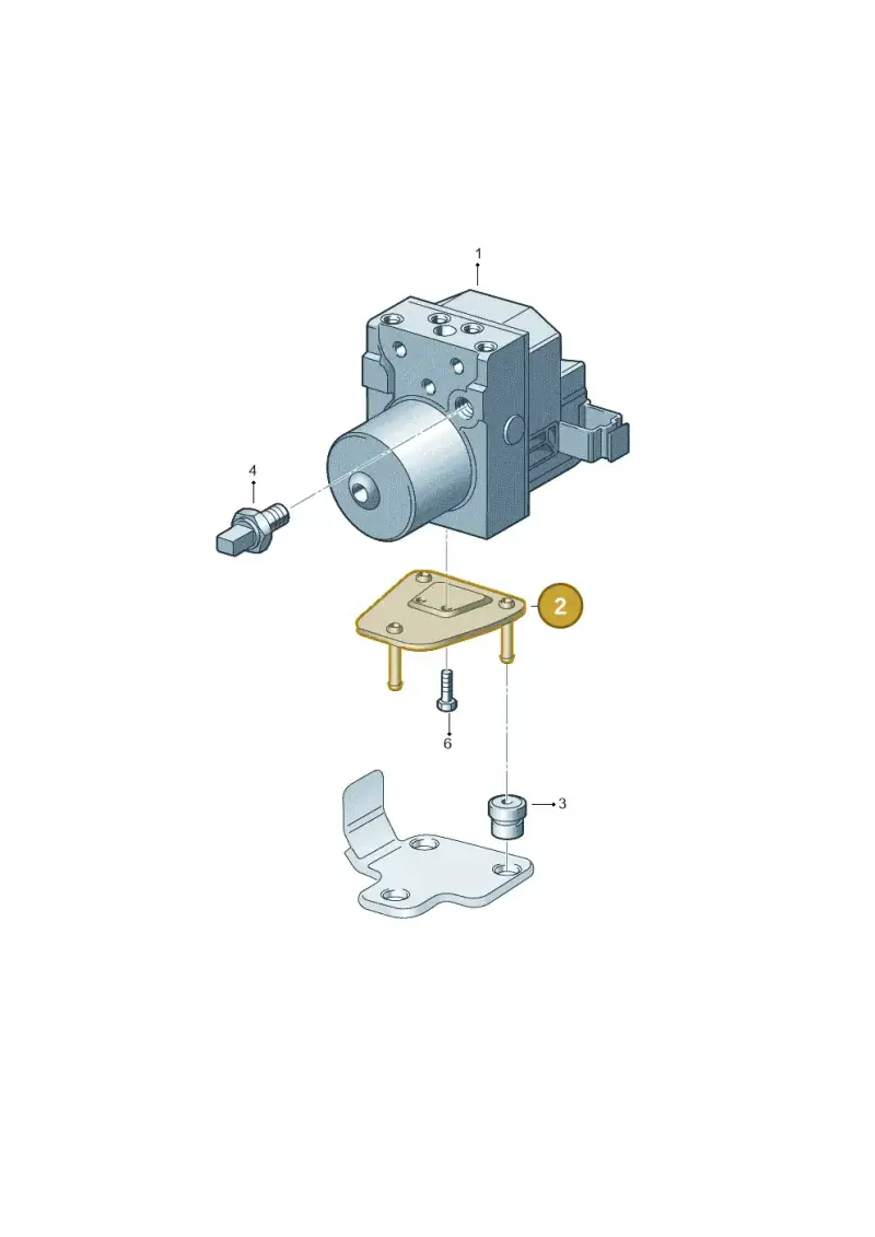 3D0614335B — Volkswagen Phaeton 4motion (2010-2016) diagram 258614100, position 2