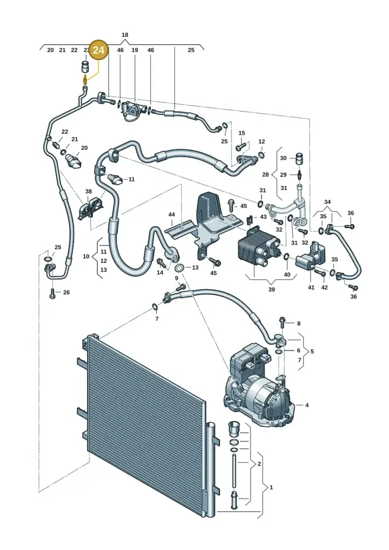 3D0820855A — Volkswagen ID.7 Limousine Pro (2023-) diagram 10a260401, position 24