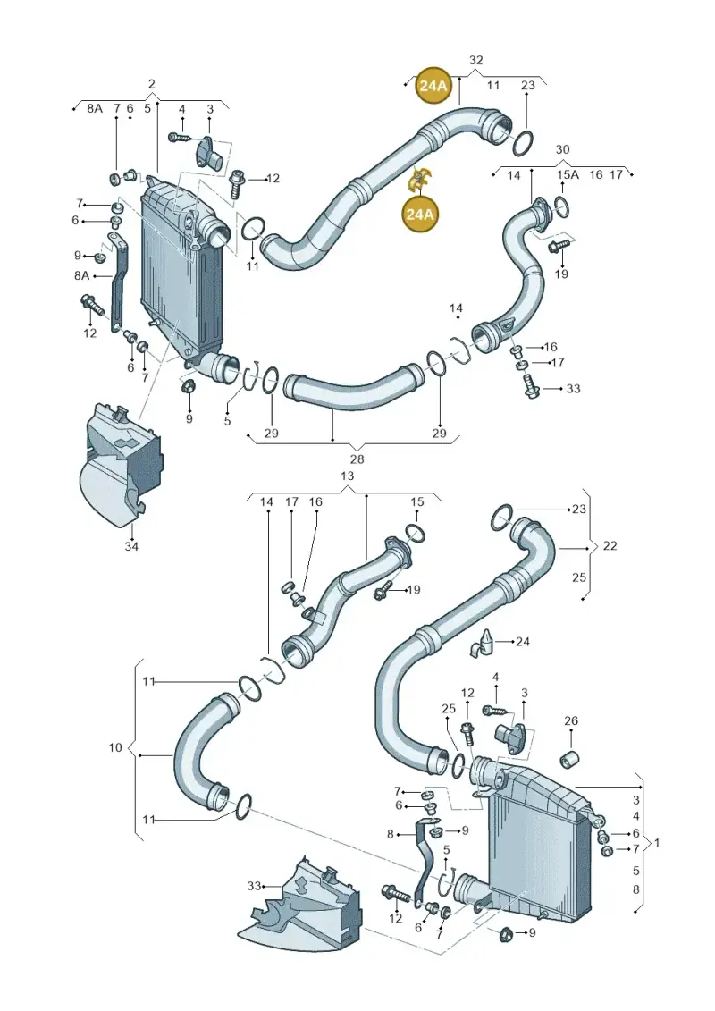 3D0829623 — Volkswagen Phaeton (lang) (2003-2006) diagram 258145800, position 24A