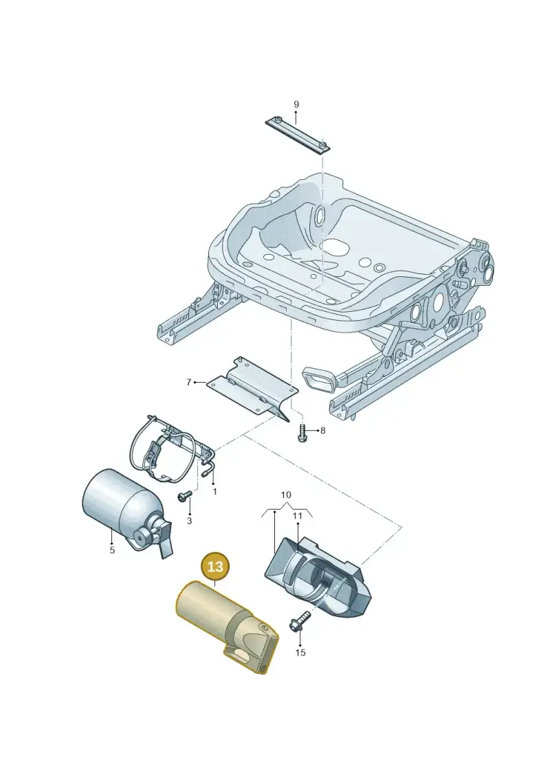 3D0860277 — Volkswagen Amarok twin cab (2022-) diagram 683860100, position 13