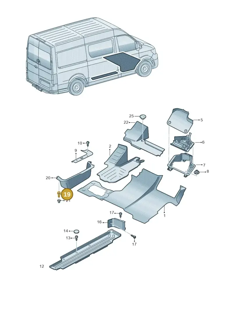 3D0867333 — Volkswagen E-Crafter 35 (2018-2024) diagram 599863000, position 19