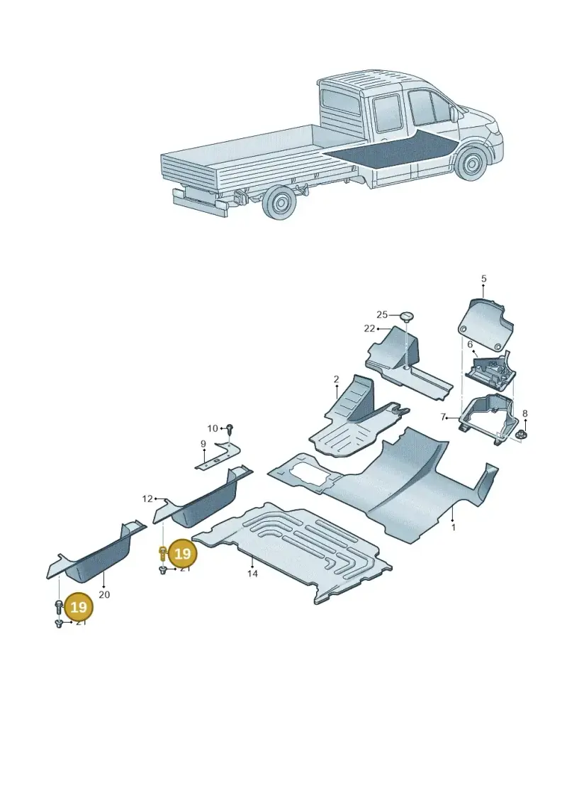 3D0867333 — Volkswagen MAN TGE 35 (2016-2021) diagram 807863000, position 19