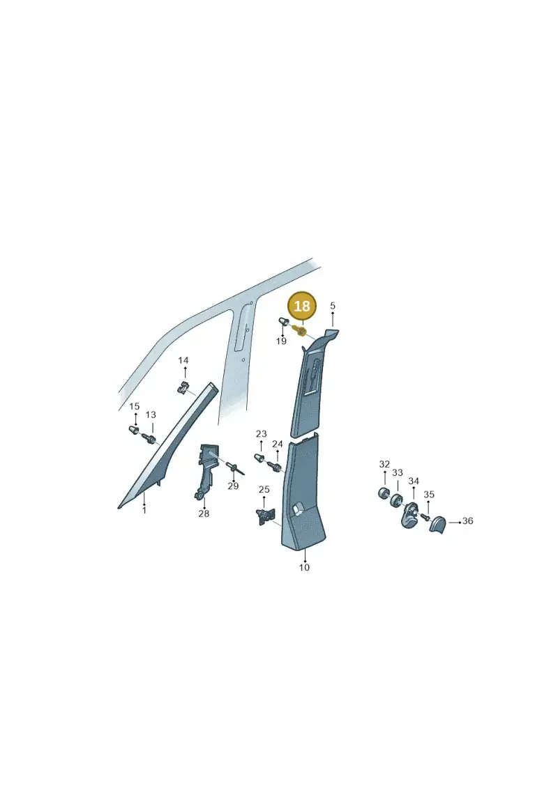 3D0867333 — Volkswagen Single-cab transp. (2015-2019) diagram 862867065, position 18