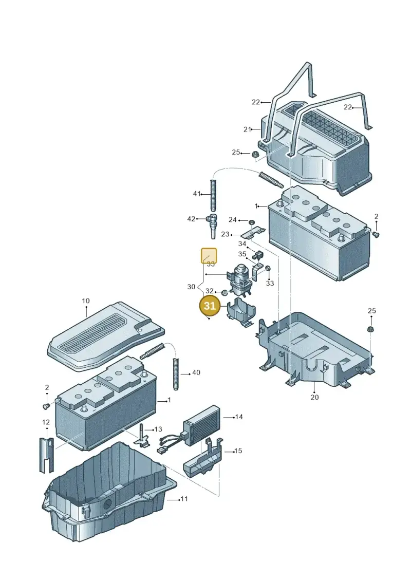 3D0919083 — Volkswagen Touareg                08> (2007-) diagram 274915000, position 31