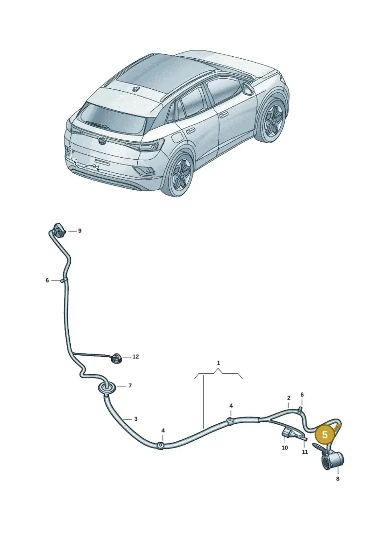 3D0971739B — Volkswagen ID.4 Pro (2020-2023) diagram 11a972087, position 5