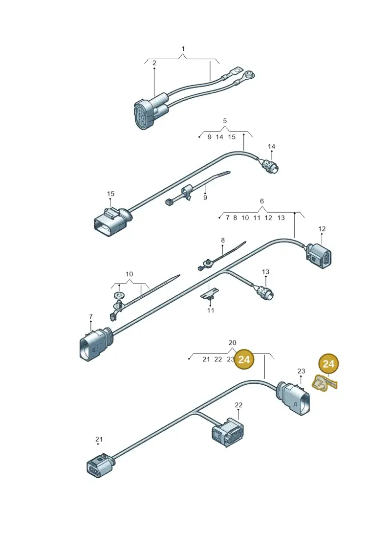 3D0971830F — Volkswagen Amarok twin cab (2022-) diagram 894971600, position 24