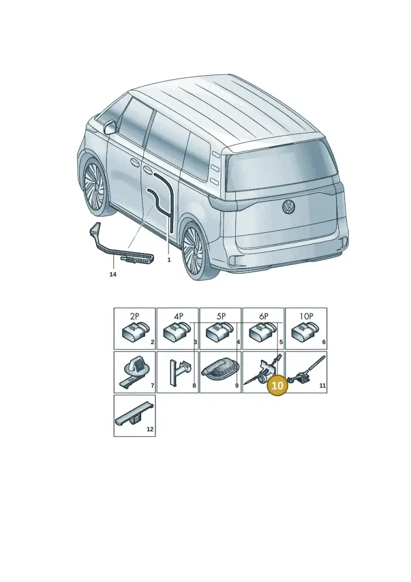 3D0971838 — Volkswagen ID.Buzz (2022-) diagram 15a972380, position 10