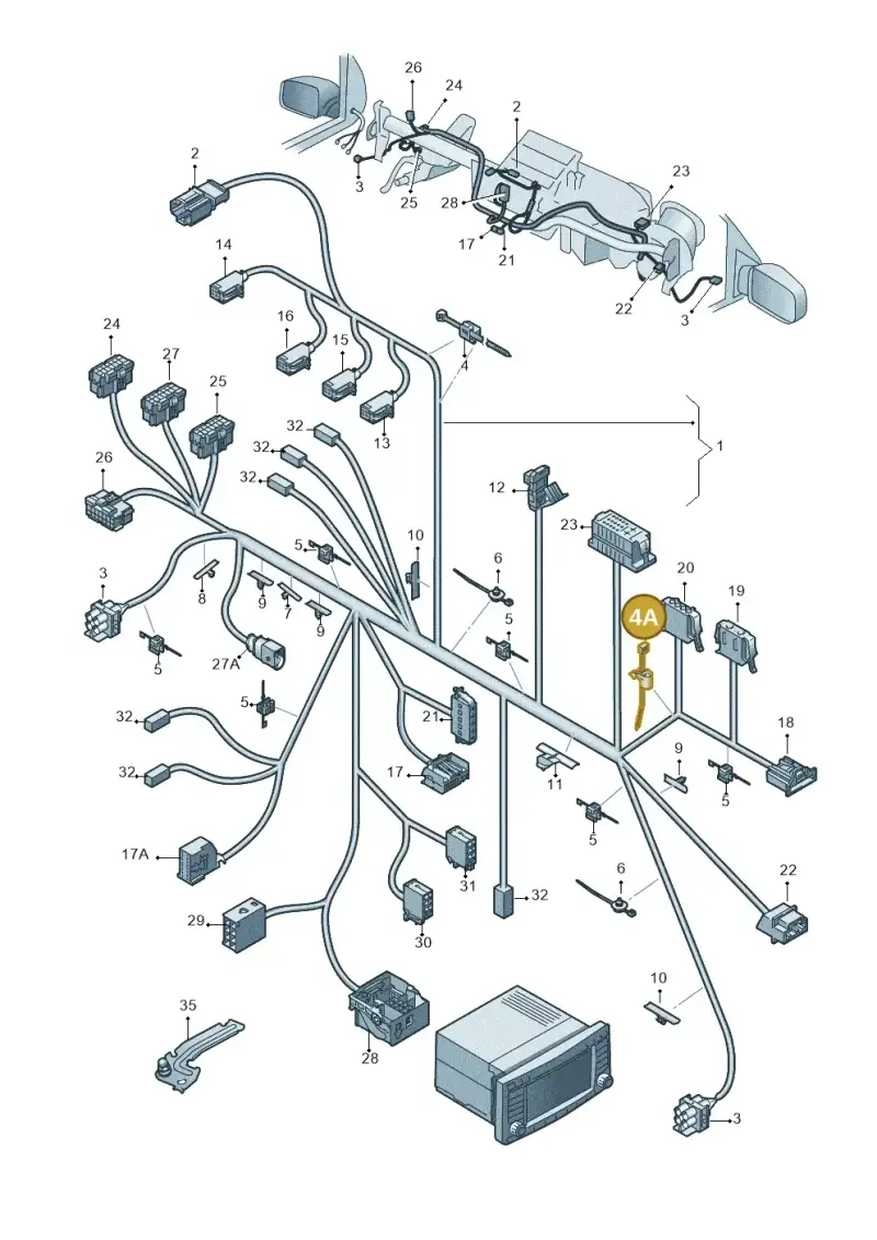 3D0971838 — Volkswagen Amarok twin cab (2022-) diagram 683971830, position 4A