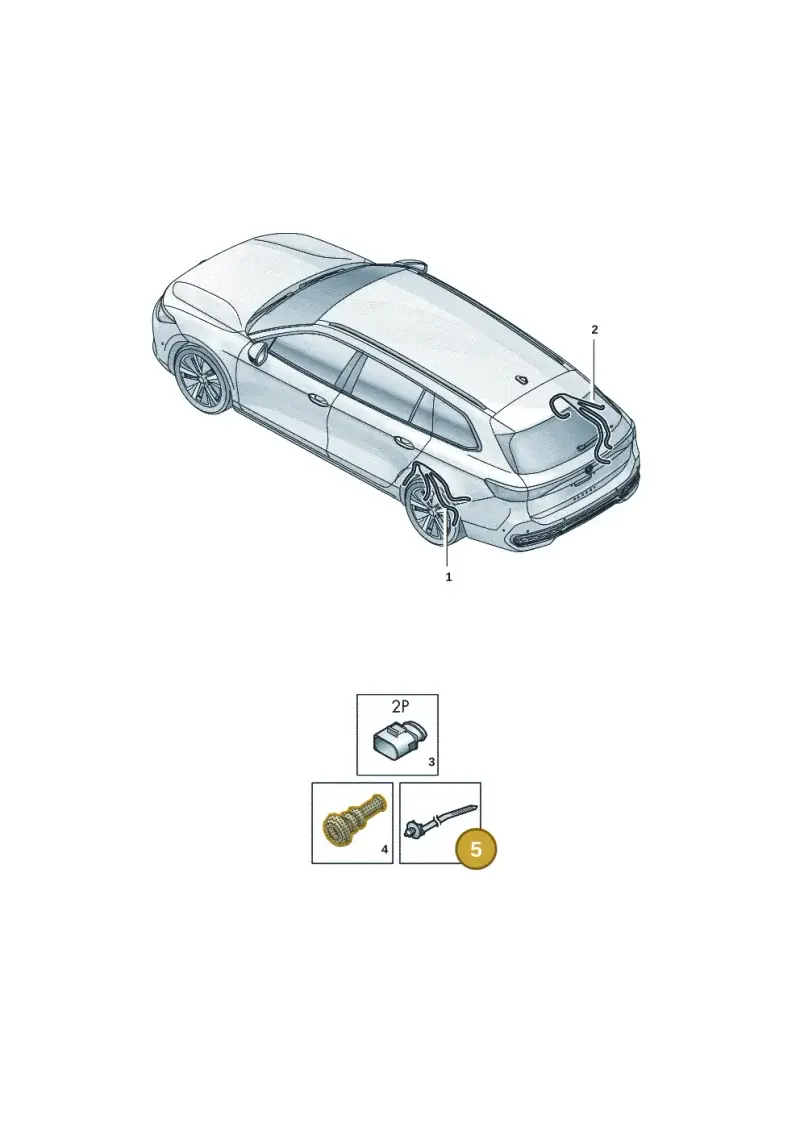 3D0971838A — Volkswagen Passat estate (2023-) diagram 3j0972710, position 5