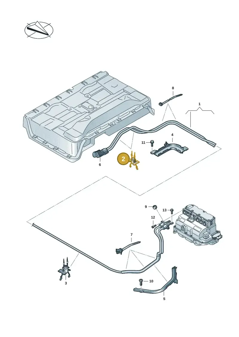 3D0971838F — Volkswagen Multivan (2021-) diagram 7t0970130, position 2