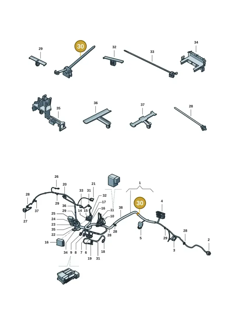 3D0971838L — Volkswagen Amarok twin cab (2022-) diagram 2ha971084, position 30