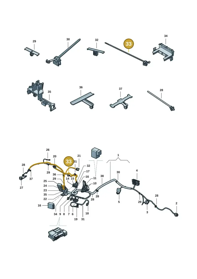 3D0971838M — Volkswagen Amarok twin cab (2022-) diagram 2ha971084, position 33