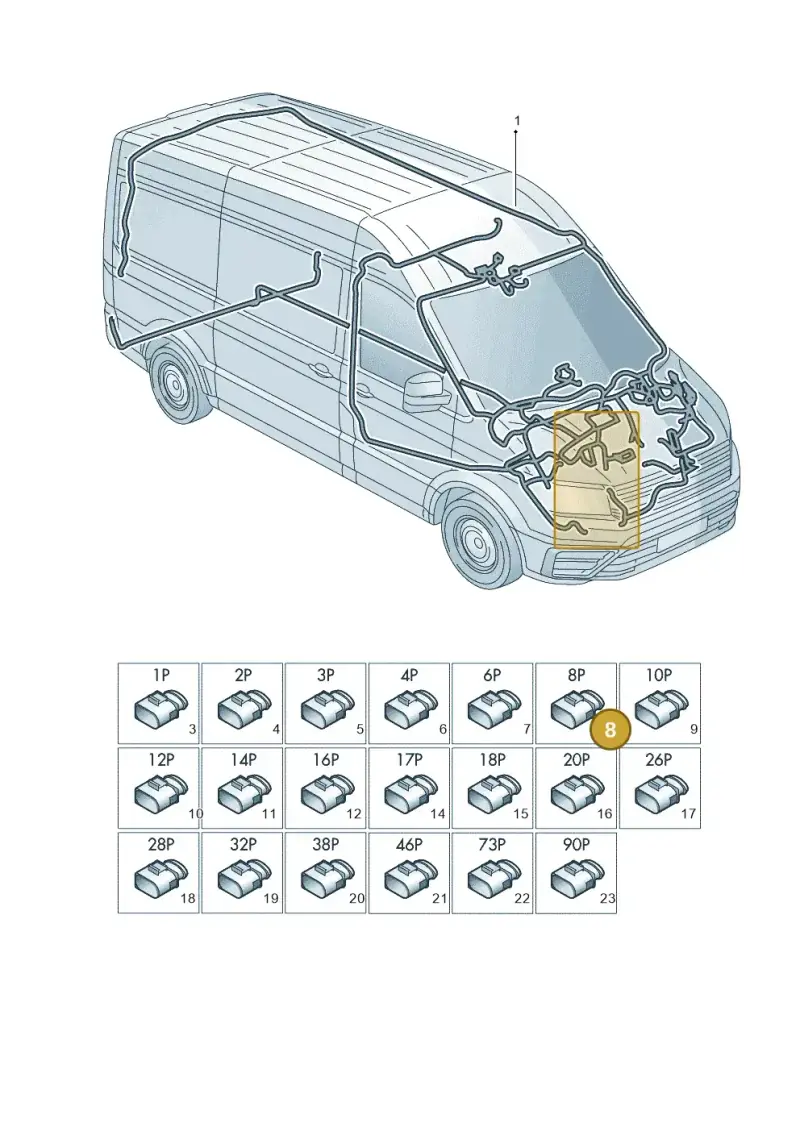 3D0972708 — Volkswagen E-Crafter 35 (2018-2024) diagram 806971810, position 8
