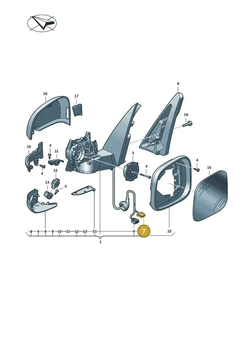 3D0972708A — Volkswagen ID.Buzz (2022-) diagram 15a857400, position 7