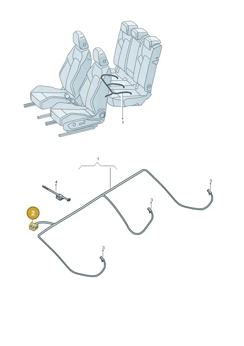 3D0972708A — Volkswagen Taigo (2021-2024) diagram 837972032, position 2