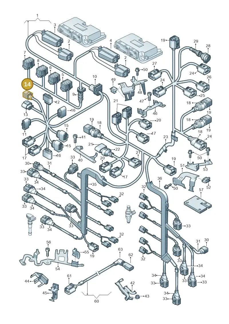 3D0973724G — Audi A8/S8/qu. lang    08> (2007-) diagram 291971650, position 14