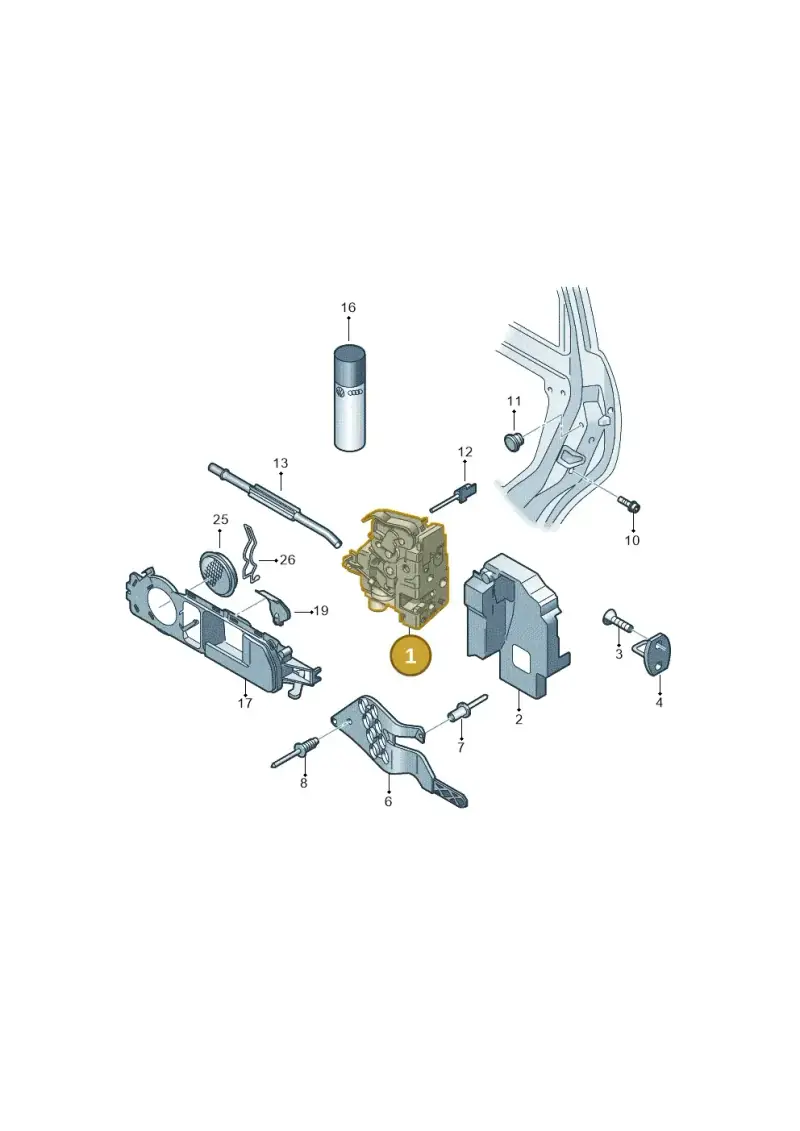 3D2837016S — Volkswagen Touareg                08> (2007-) diagram 274837000, position 1