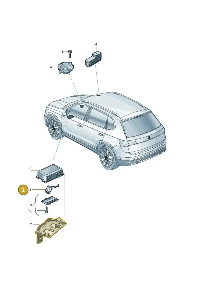 3G0035284B — Volkswagen Taos 1.4 (2021-2023) diagram 2br035060, position 1