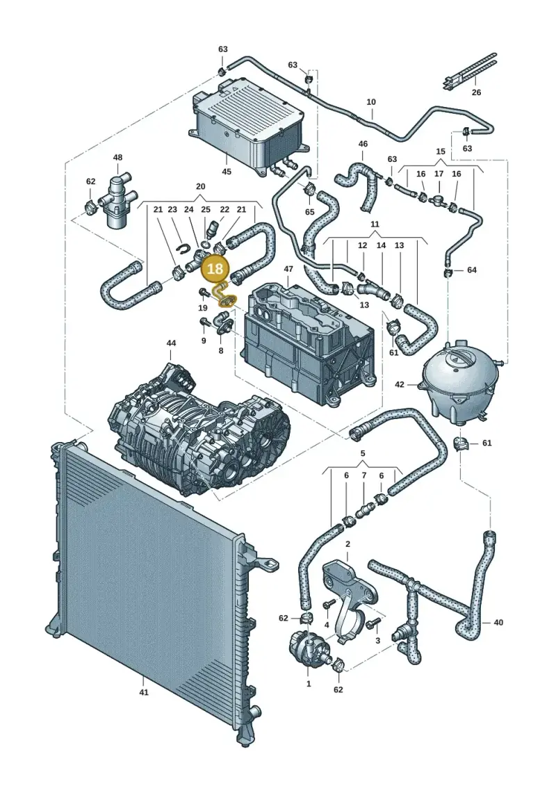3G0121132 — Volkswagen E-Crafter 35 (2018-2024) diagram 599121001, position 18
