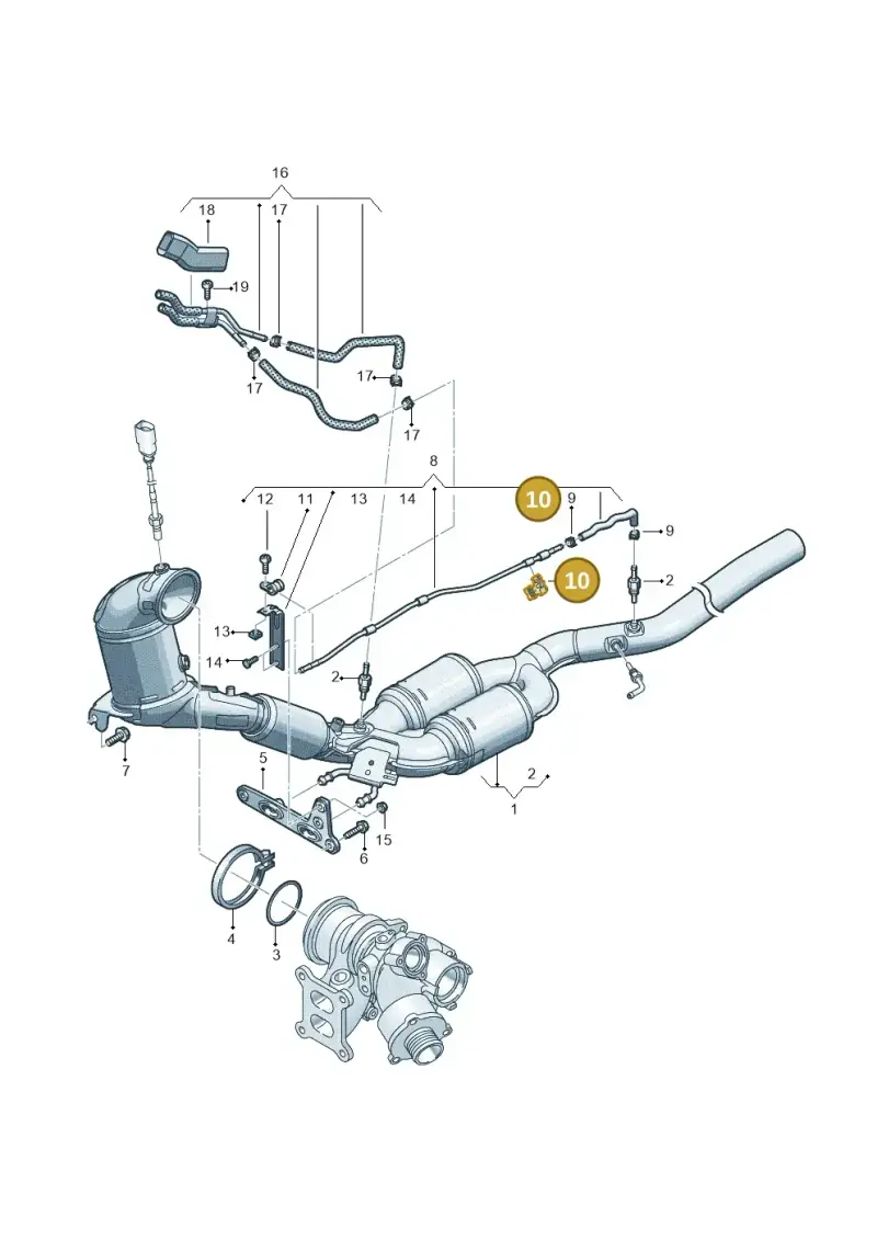3G0131213 — Volkswagen Passat estate (2023-) diagram 3j0253222, position 10