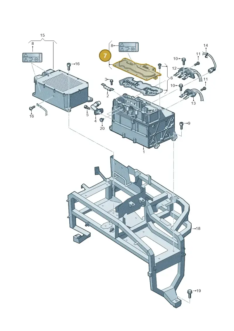 3G0907300B — Volkswagen E-Crafter 35 (2018-2024) diagram 599000003, position 7