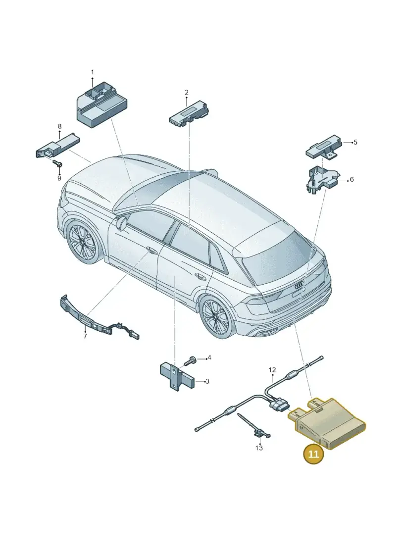 3G0962243C — Audi RS Q8 (2019-2025) diagram 429909000, position 11