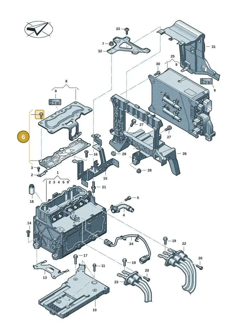 3G0998152B — Volkswagen Multivan (2021-) diagram 7t0907080, position 6