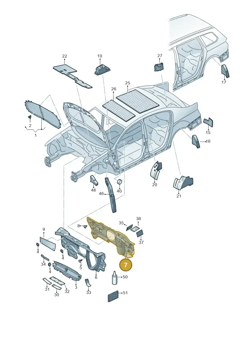 3G1863934H — Volkswagen Passat saloon (2014-2024) diagram 793863200, position 7