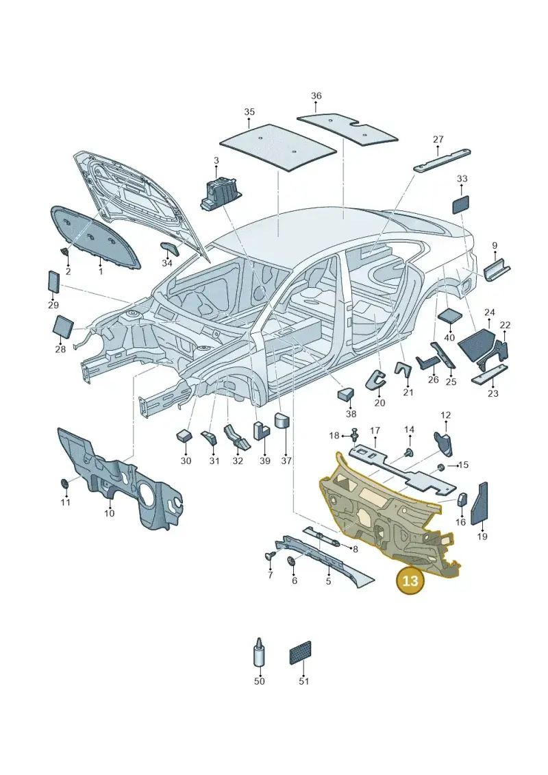 3G1863934H — Volkswagen Arteon (2017-2023) diagram 828863200, position 13