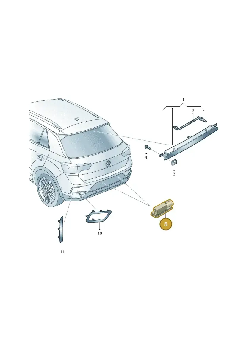 3G5943021 — Volkswagen T-Roc BlueMotion (2017-2024) diagram 813945011, position 5