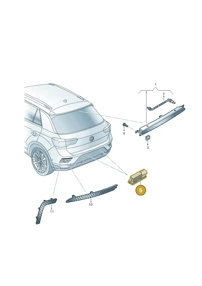 3G5943021 — Volkswagen T-Roc BlueMotion (2017-2024) diagram 813945100, position 5