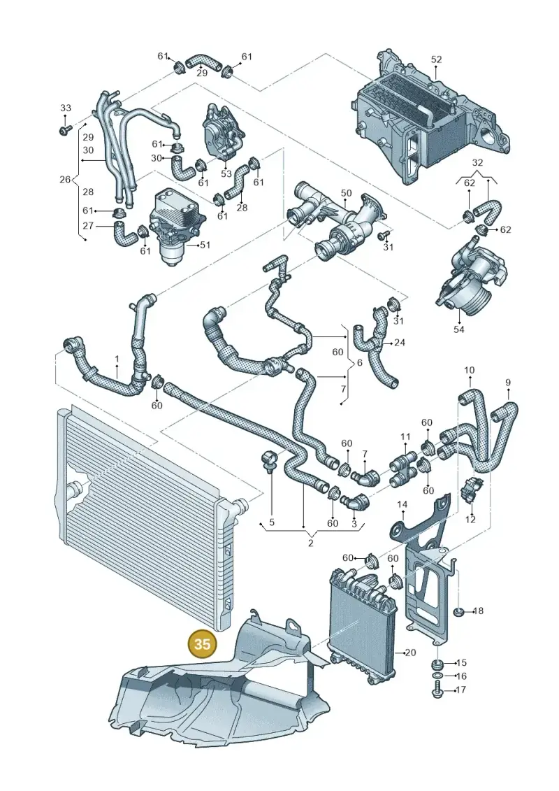 3G8121333 — Volkswagen Arteon (2017-2023) diagram 793121410, position 35