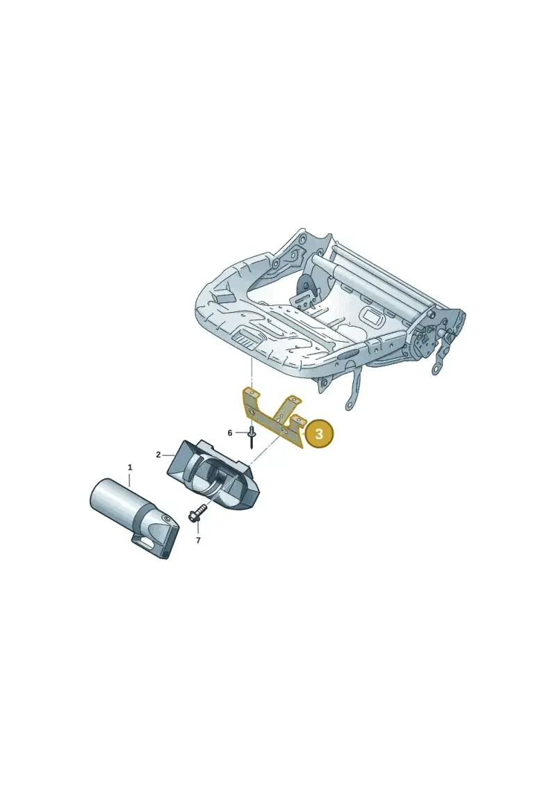 3G8860290 — Volkswagen Golf 2.0 BlueMotion (2019-2024) diagram 5h0860010, position 3