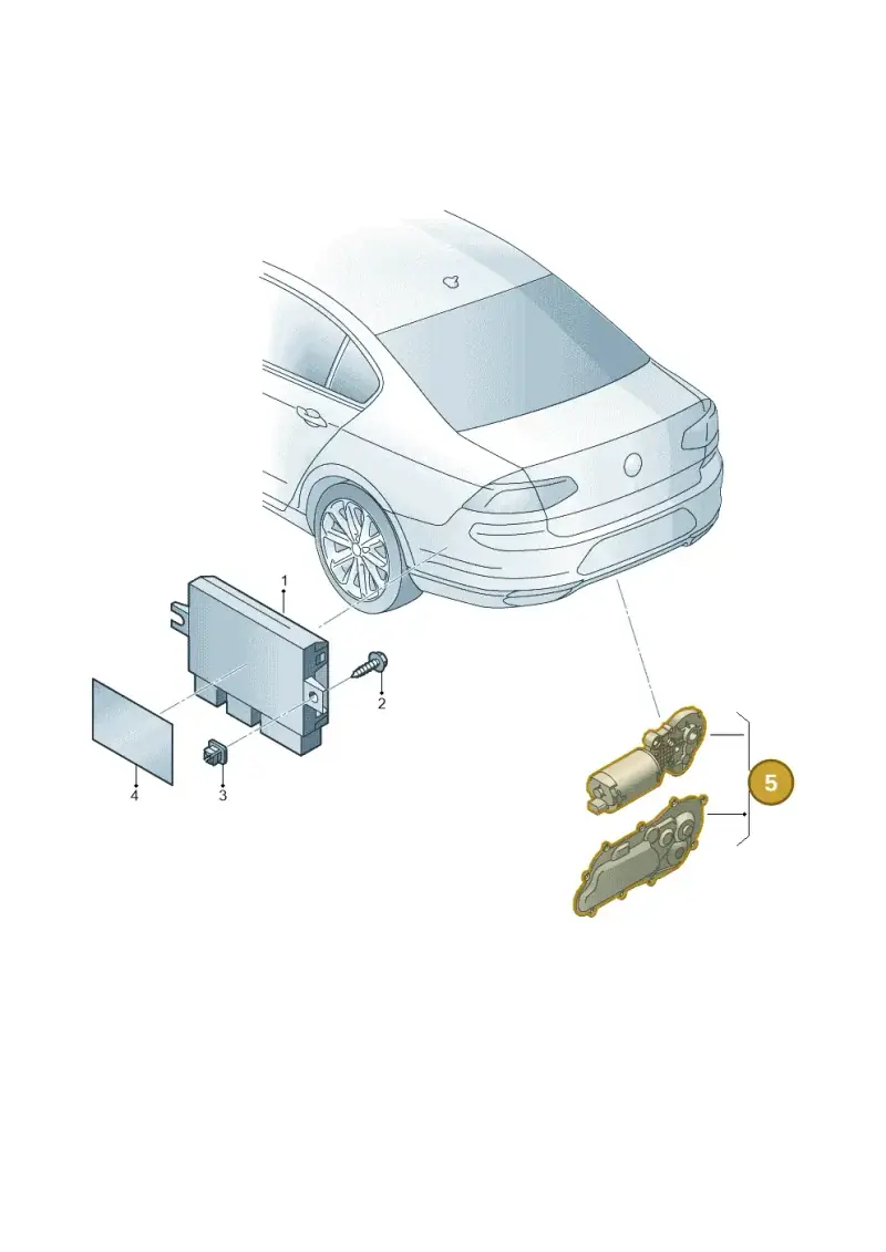 3G8945505 — Volkswagen Arteon (2017-2023) diagram 793945550, position 5