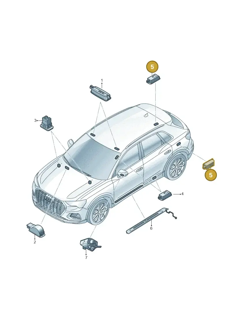 3G8947409 — Audi Q4 Sportback (2021-2025) diagram 89a947100, position 5