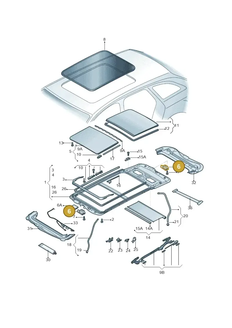 3G9877795G — Volkswagen Taos 1.4 (2020-2024) diagram 588877100, position 6