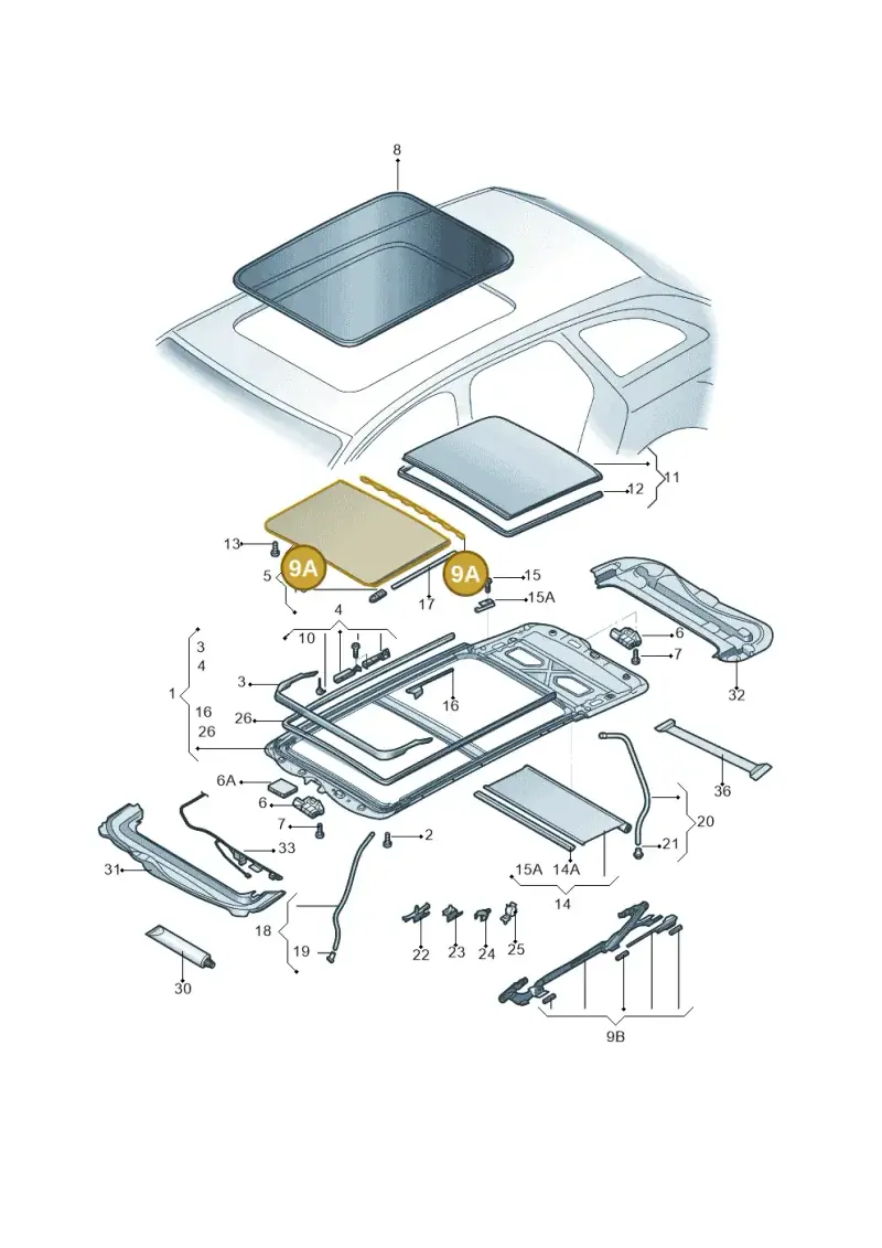 3G9877913 — Volkswagen Taos 1.4 (2020-2024) diagram 588877100, position 9A
