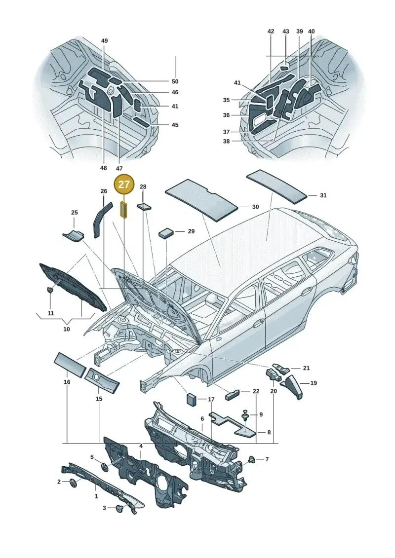 3J0863310 — Volkswagen Passat estate (2023-) diagram 3j0863200, position 27